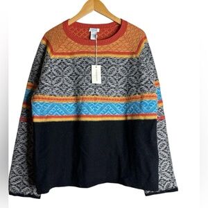 Lambswool SUNDANCE Sweater L Multicolor Fair Isle